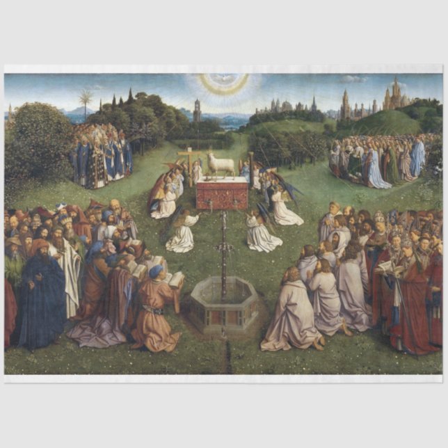 Papel De Seda Ghent Altarpart(detalhe), Van Eyck Brothers (Frente )