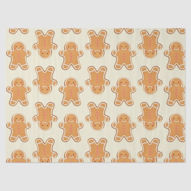 Papel De Seda Gingerbread Baby Gift Wrapping Paper Christmas (Frente )