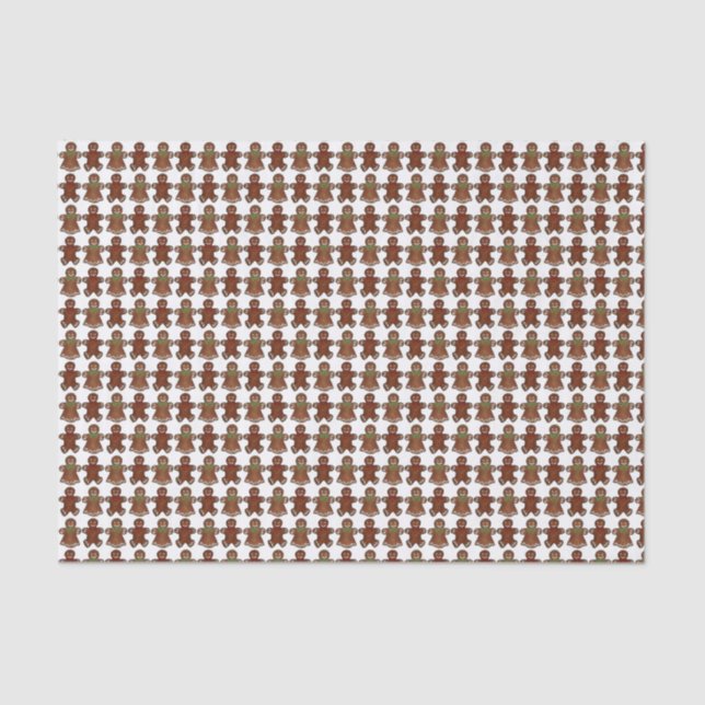 Papel De Seda Gingercake Man Men Lady Christmas Cookie Holiday (Frente )