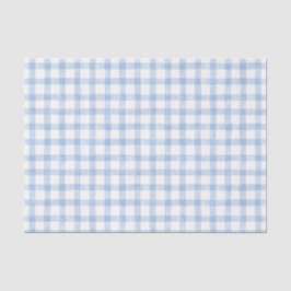 Papel De Seda Gingham Azul De Cores Aquáticas