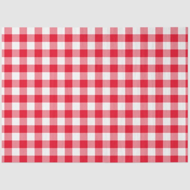 Papel De Seda Gingham Checkered Strike Pattern Modelo (Frente )
