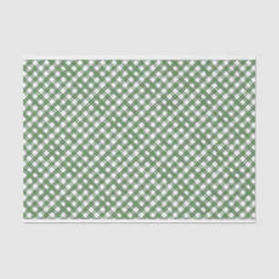 Papel De Seda GINGHAM Green Mix com Toile, PINTADO