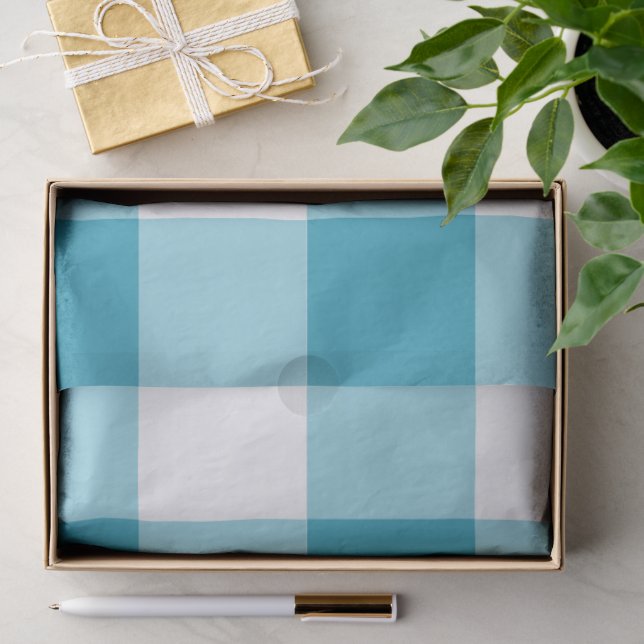 Papel De Seda Gingham Pattern (Presente)