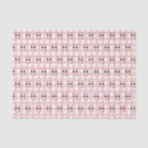 Gingham Piggy Rosa