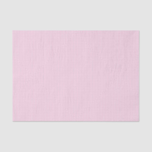 Papel De Seda Gingham Rosa (Frente )