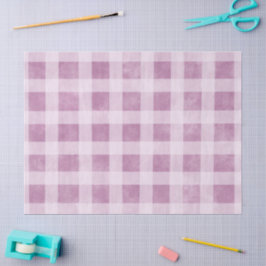 Papel De Seda Gingham verifica a dissociação do padrão branco-ro