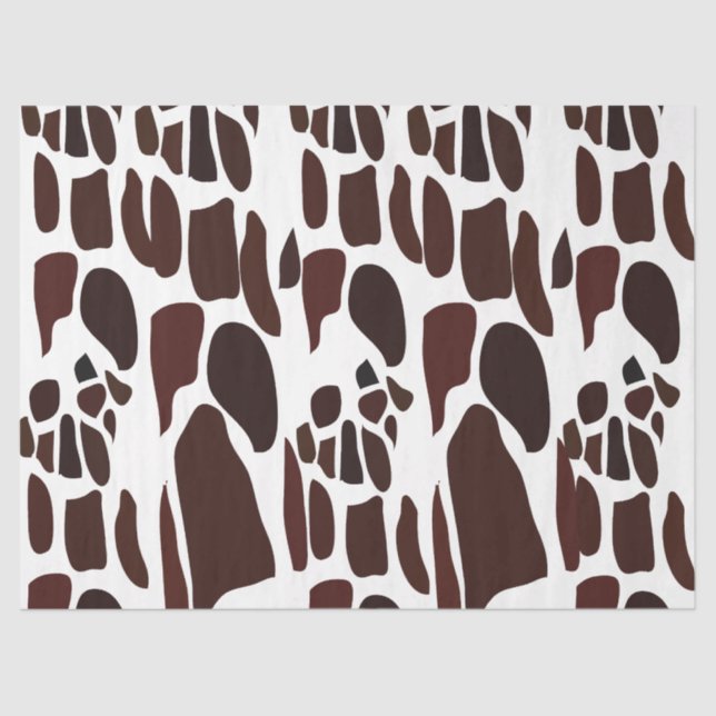 Papel De Seda Giraffe Skin Pattern (Frente )