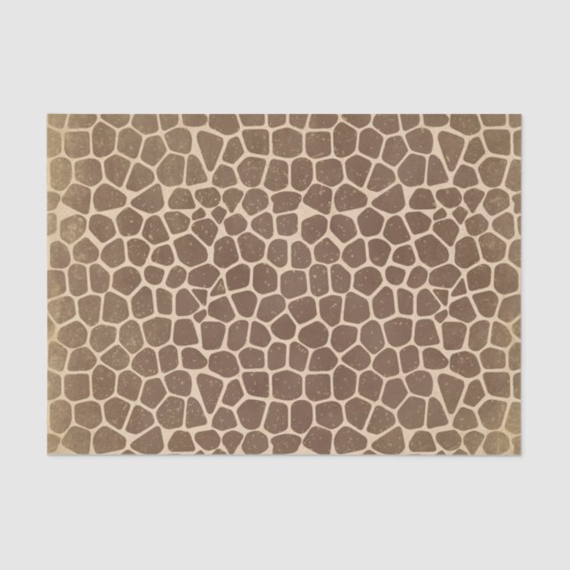 Papel De Seda Giraffe Spot Pattern (Frente )