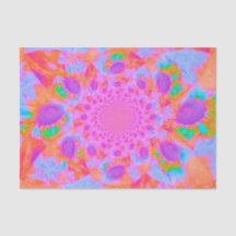 Girasóis Rosa Laranja Roxo Abstrato Decoupage