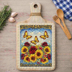 Papel De Seda Girassóis Burgundy Brilhantes Florais Decoupage