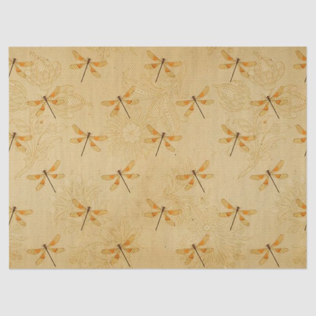 Papel De Seda Girassóis e Dragões Série Design 17 (Frente )