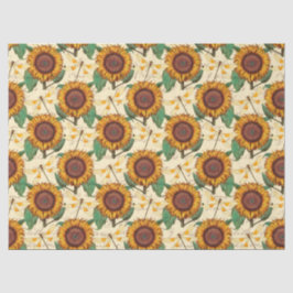 Papel De Seda Girassóis e Dragões Série Design 5