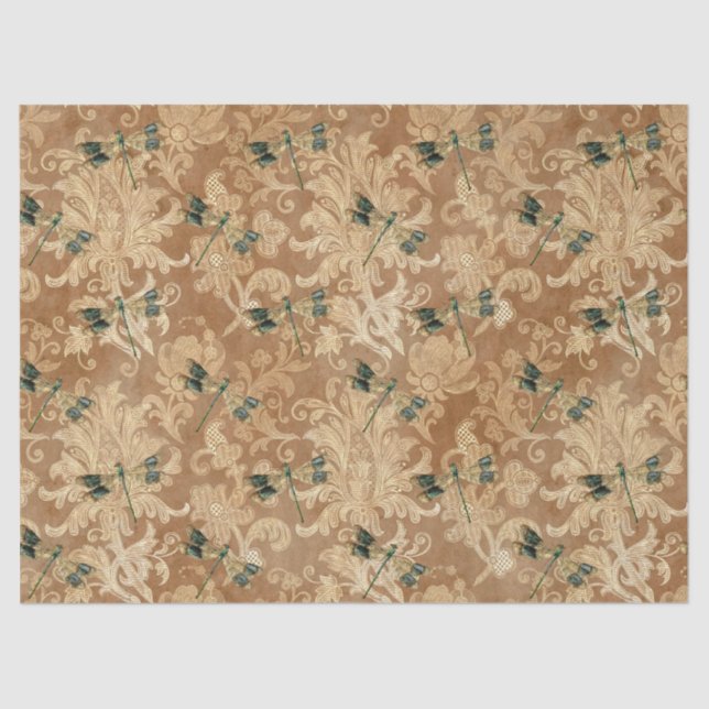 Papel De Seda Girassóis e Dragões Série Design 8 (Frente )