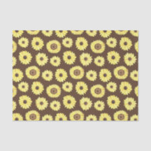 Girassóis no fundo castanho