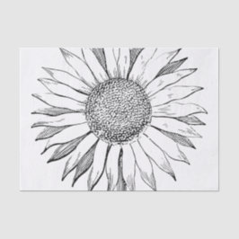 Papel De Seda Girassol Ilustrado