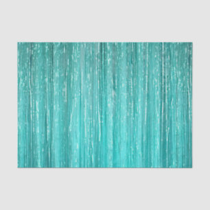 Papel De Seda Girly Aqua Mint Glam Tinsel Stripes