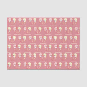 Papel De Seda Girly BFF Karaoke Love Heart