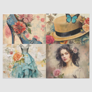 Papel De Seda Girly Dreams Collage Tissue Paper