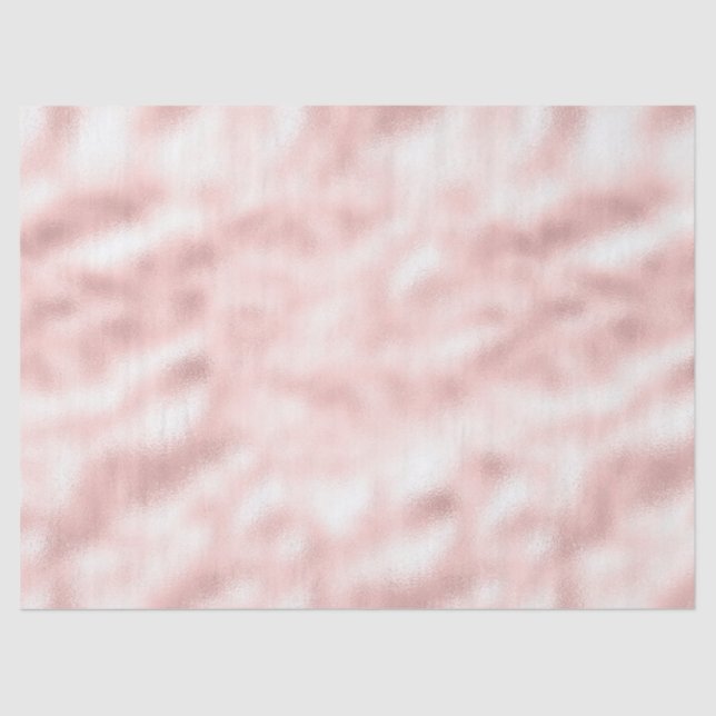 Papel De Seda Girly Glam Blush Chá de panela Rosa (Frente )