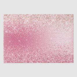Papel De Seda Girly Pink Glitter Ombre