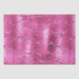 Papel De Seda Girly Pink Glitz Glitter