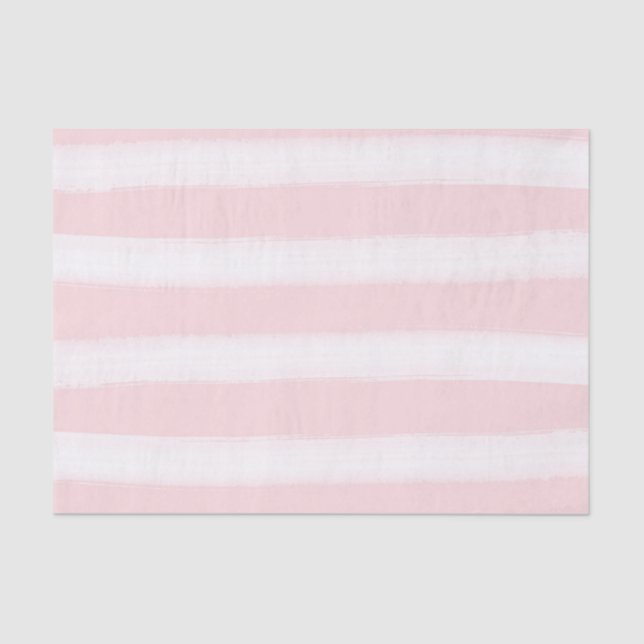 Papel De Seda Girly Pink Stripes (Frente )