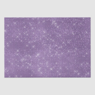 Papel De Seda Girly Purple Glitzy Sparkle