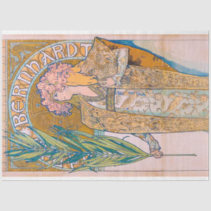 Papel De Seda Gismonda, Sarah Bernhardt, Mucha