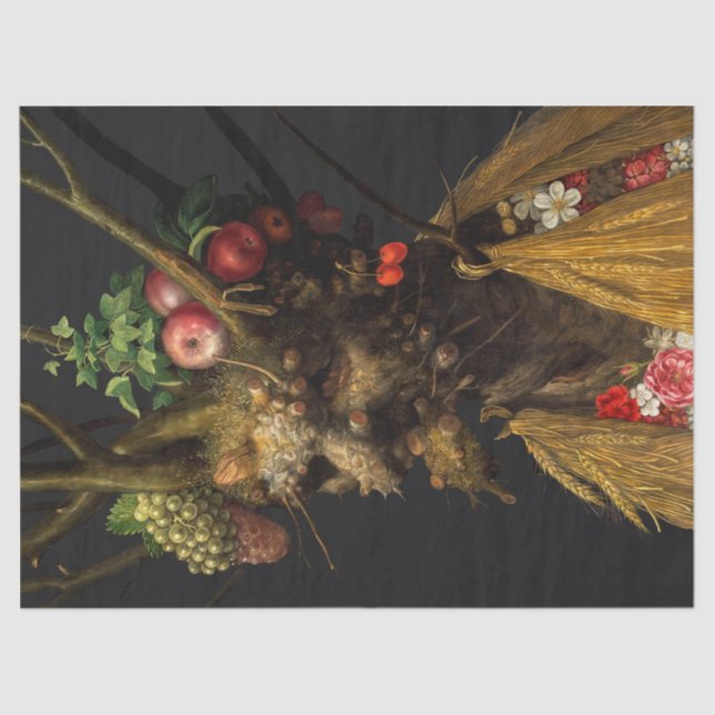 Papel De Seda Giuseppe Arcimboldo - Quatro Assentos numa Cabeça (Frente )