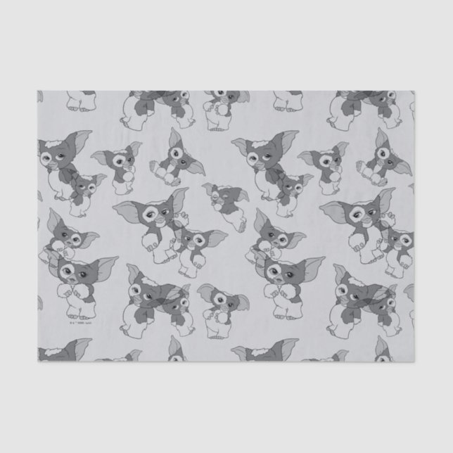 Papel De Seda Gizmo | Black & White Pattern (Frente )
