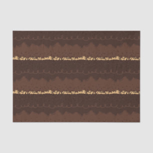 Papel De Seda Glacé de bolo de aniversário de chocolate