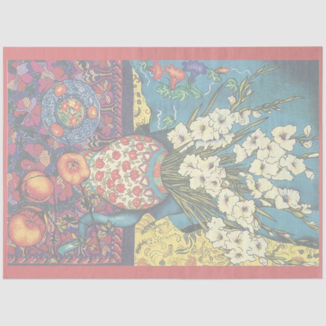 Papel De Seda Gladioli com Kimono (Frente )