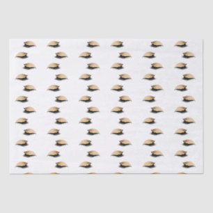 Papel De Seda Glam Dourado Glitter Eyelashes