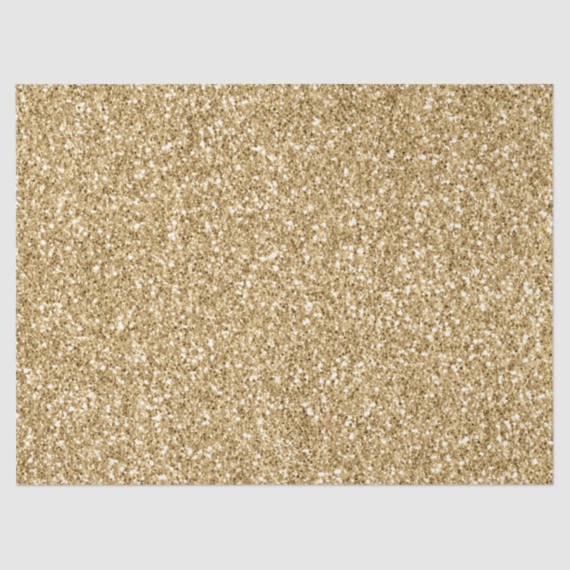 Papel De Seda Glam Dourado Glitzy Glitzy   (Frente )