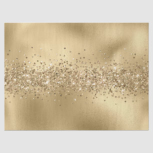Papel De Seda Glam Dourado Glitzy Sparkle Glitter
