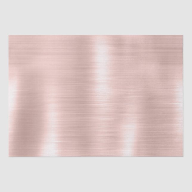 Papel De Seda Glam Girly Blush Pink Weding (Frente )