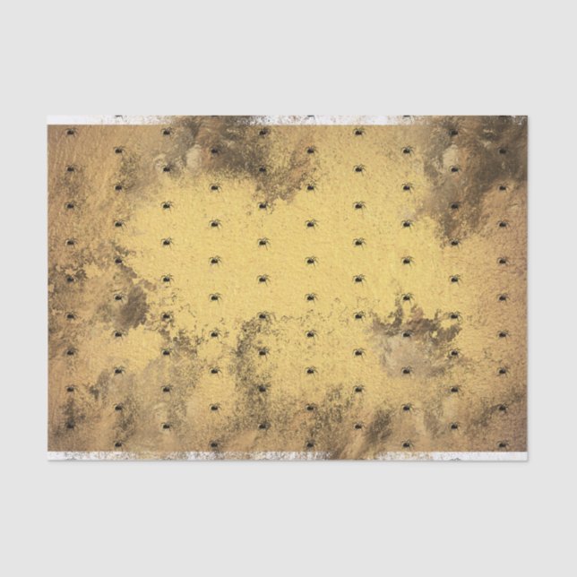 Papel De Seda Glam Gótico do Halloween | Aranha | (Frente )