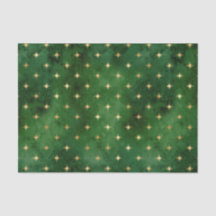 Glam Green Dourado Stars Natal