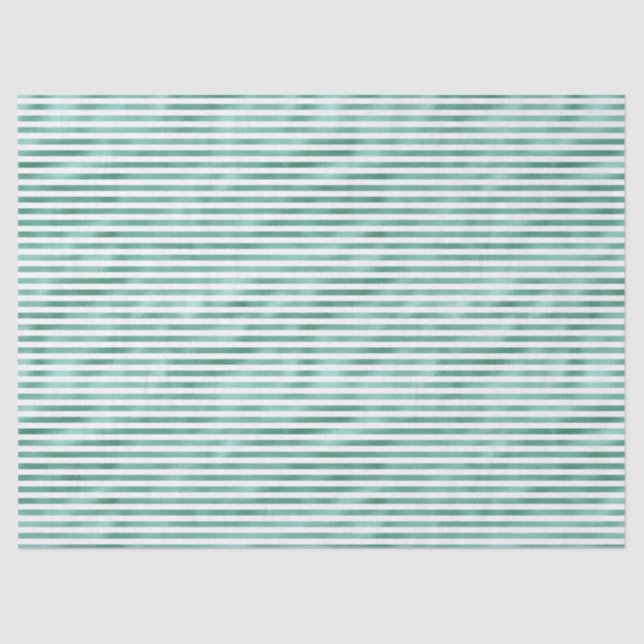 Papel De Seda Glam Green White Stripes (Frente )