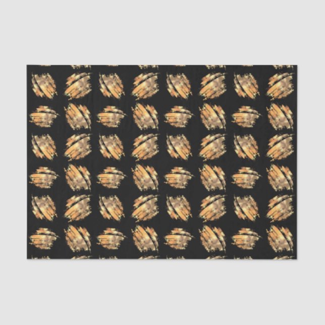 Papel De Seda Glam Preto E Dourado Moderno (Frente )