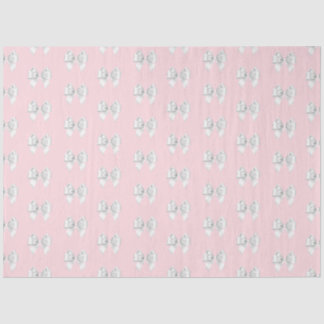 Papel De Seda Glam Rosa Azul Aqua Tema Tiffany Arco Branco