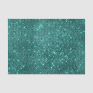 Papel De Seda Glam Teal Sequins