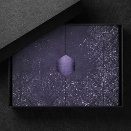 Papel De Seda Glimmery Indigo Grunge | Perturbação Roxo-Noite