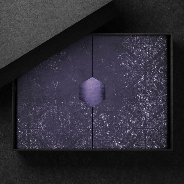 Papel De Seda Glimmery Indigo Grunge | Perturbação Roxo-Noite (Criador carregado)