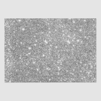 Papel De Seda Gliters de Prata