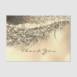 Papel De Seda Glitter Dourado Bridal Obrigado Lux Metal