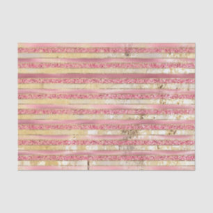 Papel De Seda Glitter Dourado Cor-de-rosa