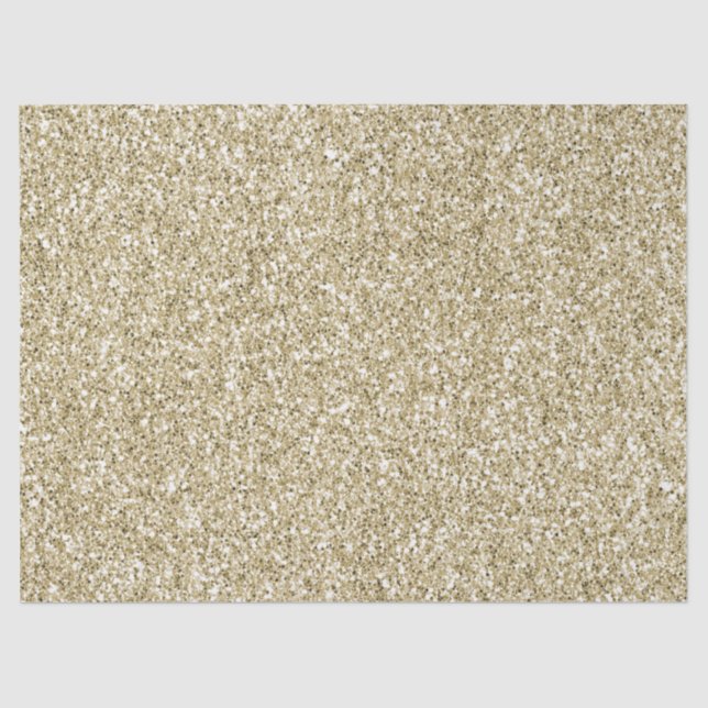 Papel De Seda Glitter Dourado Glam Luxe          (Frente )