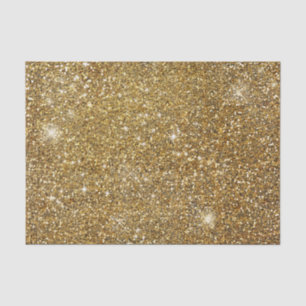 Papel De Seda Glitter Glitter Sparkle Dourado Bonito