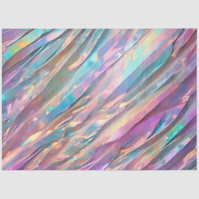 Papel De Seda Glitter Opal Holographic Trendation Busines (Frente )